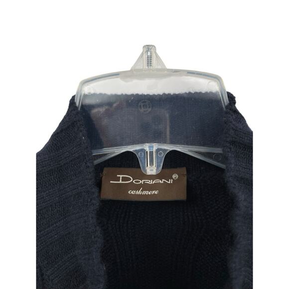 Doriani Cashmere Cardigan Sweater Full Zip Cable Knit Blue Men's Size 60 XL - Picture 10 of 16